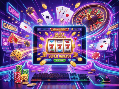 Luxury golden slot machines and casino atmosphere at un777 Casino